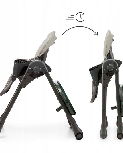 Kinderkraft Sulankstoma maitinimo kėdutė 2in1 0-14kg Gultukas TUMMIE Pilka