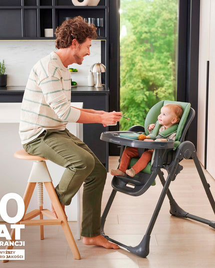 Kinderkraft Sulankstoma maitinimo kėdutė 2in1 gultukas TUMMIE Smėlio