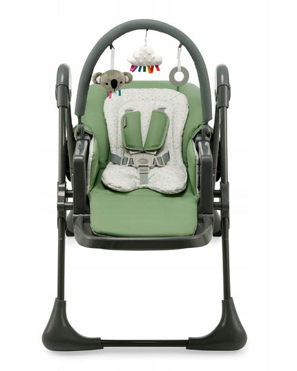 Kinderkraft Sulankstoma 2in1 maitinimo kėdutė ir gultukas TUMMIE Žalias