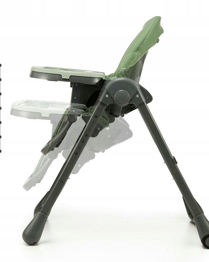 Kinderkraft Sulankstoma 2in1 maitinimo kėdutė ir gultukas TUMMIE Žalias
