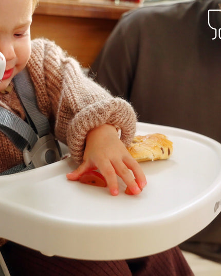 Kinderkraft Sulankstoma maitinimo kėdutė, vaikiška kėdutė 2in1 DINNLY