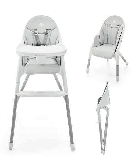 Kinderkraft Sulankstoma maitinimo kėdutė, vaikiška kėdutė 2in1 DINNLY