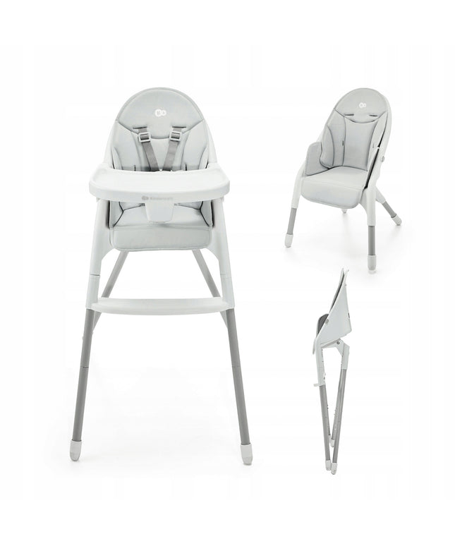 Kinderkraft Sulankstoma maitinimo kėdutė, vaikiška kėdutė 2in1 DINNLY