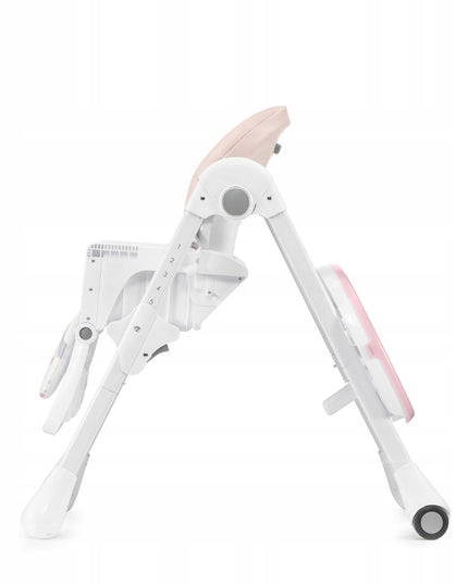 Kinderkraft Sulankstoma maitinimo kėdutė vaikams su ratukais YUMMY Rožinė