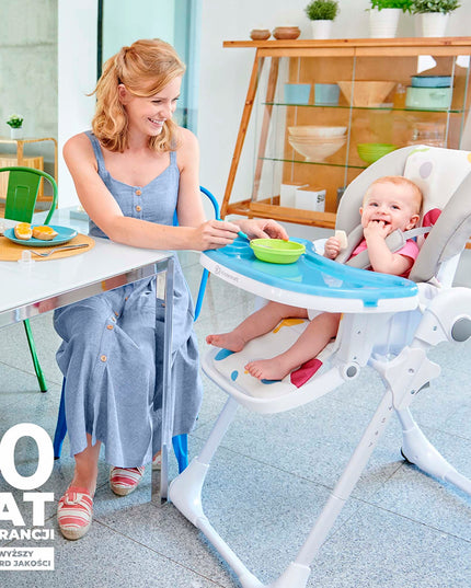 Kinderkraft Sulankstoma Vaikų Maitinimo Kėdutė su Ratukais YUMMY Pilka