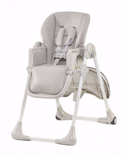 Kinderkraft Sulankstoma Vaikų Maitinimo Kėdutė su Ratukais YUMMY Pilka