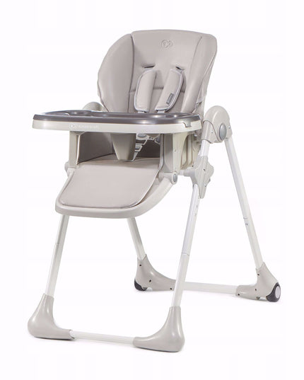 Kinderkraft Sulankstoma Vaikų Maitinimo Kėdutė su Ratukais YUMMY Pilka