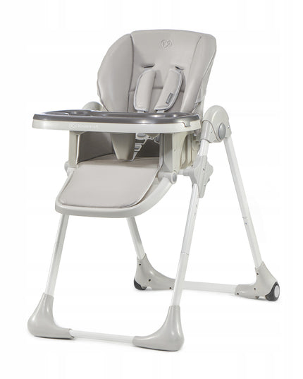 Kinderkraft Sulankstoma Vaikų Maitinimo Kėdutė su Ratukais YUMMY Pilka