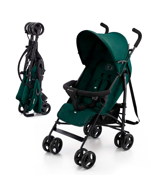 Kinderkraft Vežimėlis Skėtinis Lengvas Sulankstomas TIK Žalias