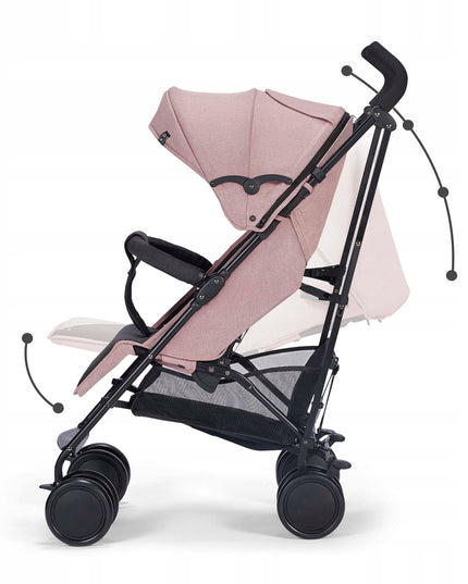 Kinderkraft Sportinis vežimėlis sulankstomas iki 22 kg SIESTA Rožinis