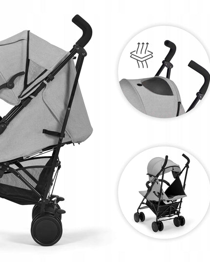 Kinderkraft Vežimėlis Sulankstomas Skėtukas 22kg SIESTA Pilkas