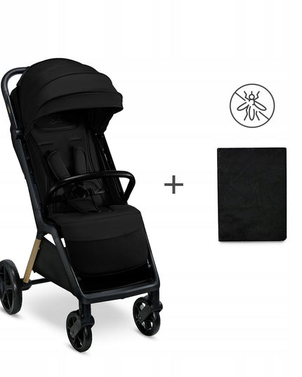 Kinderkraft Vežimėlis iki 22 kg Lengvas ir manevringas LOOM Juodas