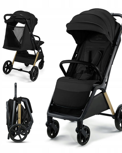 Kinderkraft Vežimėlis iki 22 kg Lengvas ir manevringas LOOM Juodas