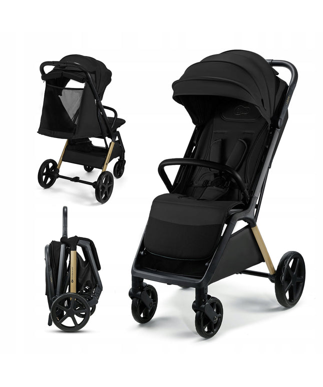 Kinderkraft Vežimėlis iki 22 kg Lengvas ir manevringas LOOM Juodas