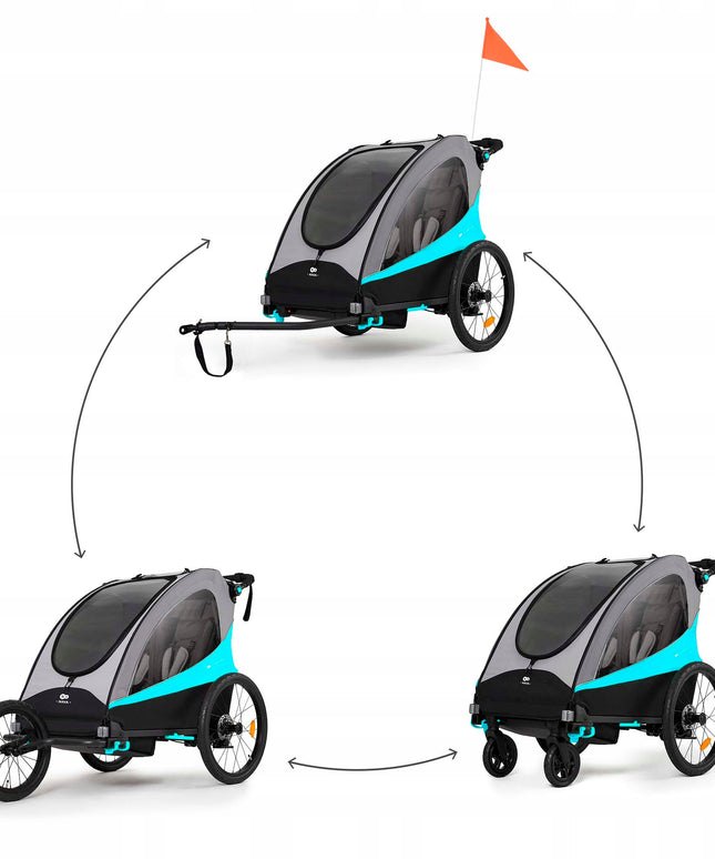 Kinderkraft Sportinis vežimėlis aktyviems / Dviratininko priekaba NAVA