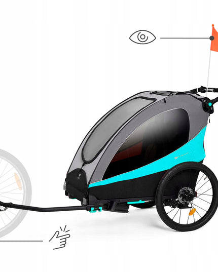 Kinderkraft Sportinis vežimėlis aktyviems / Dviratininko priekaba NAVA