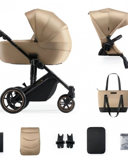 Kinderkraft Daugiafunkcis vežimėlis 2in1 Lopšys + Sportinė dalis PRIME 2 Bėžinis