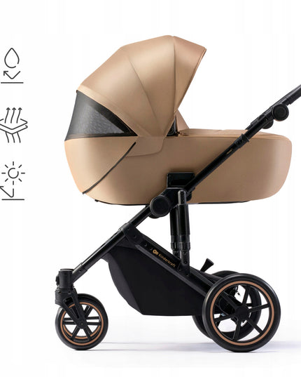 Kinderkraft Daugiafunkcis vežimėlis 2in1 Lopšys + Sportinė dalis PRIME 2 Bėžinis