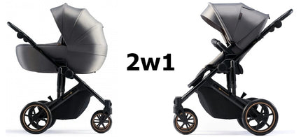 Kinderkraft Daugiafunkcis vežimėlis 2in1 Lopšys + Sportinė dalis PRIME 2 Bėžinis