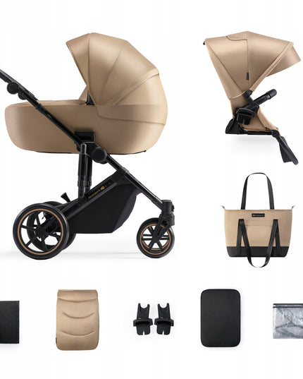 Kinderkraft Daugiafunkcis vežimėlis 2in1 Lopšys + Sportinė dalis PRIME 2 Bėžinis