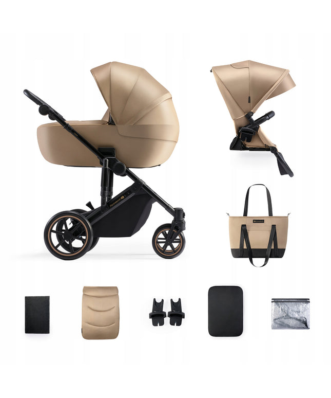 Kinderkraft Daugiafunkcis vežimėlis 2in1 Lopšys + Sportinė dalis PRIME 2 Bėžinis