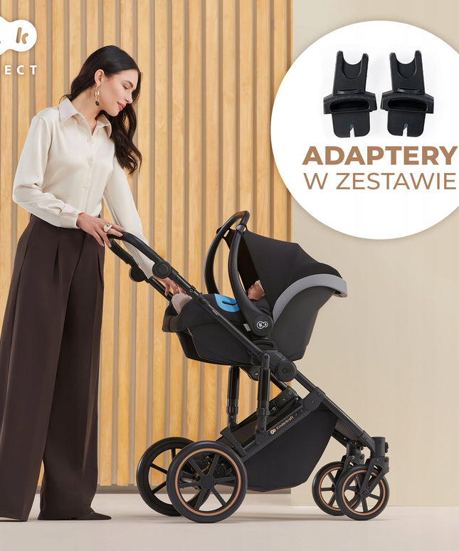 Kinderkraft Daugiafunkcis vežimėlis 2in1 Lopšys Sportinė dalis PRIME 2 Pilkas