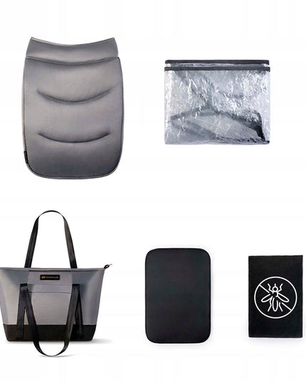 Kinderkraft Daugiafunkcis vežimėlis 2in1 Lopšys Sportinė dalis PRIME 2 Pilkas