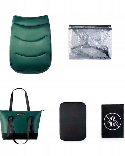 Kinderkraft Daugiafunkcis vežimėlis 2in1 lopšys ir sportinė dalis PRIME 2 žalias