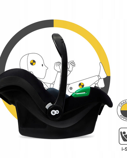 Kinderkraft Daugiafunkcinis vežimėlis 3in1 MOOV 2 su automobiline kėdute MINK PRO Juodas