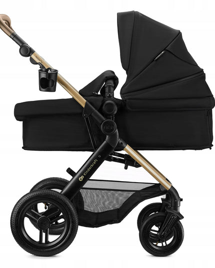 Kinderkraft Daugiafunkcis vežimėlis 3in1, sportinis vežimėlis, automobilinė kėdutė MOOV 2XL AIR Juodas