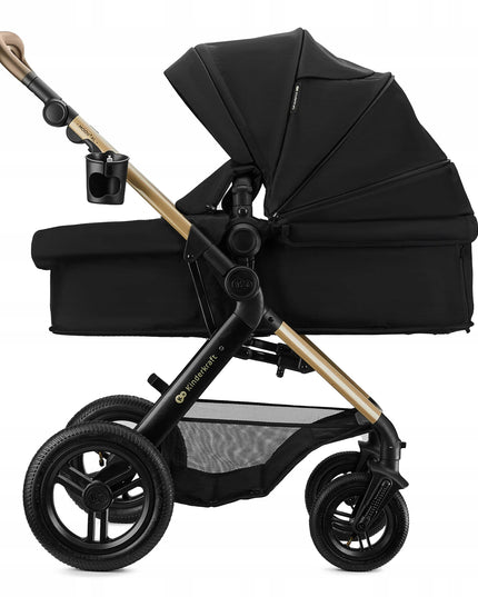 Kinderkraft Daugiafunkcis vežimėlis 3in1, sportinis vežimėlis, automobilinė kėdutė MOOV 2XL AIR Juodas