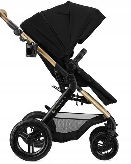 Kinderkraft Daugiafunkcis vežimėlis 3in1, sportinis vežimėlis, automobilinė kėdutė MOOV 2XL AIR Juodas