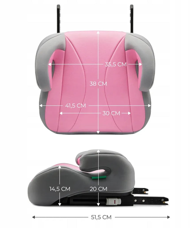 „Kinderkraft i-Boost“ automobilinis paaukštinimas su ISOFIX, nuo 135 cm, rožinis