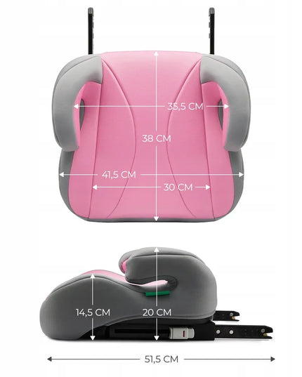 „Kinderkraft i-Boost“ automobilinis paaukštinimas su ISOFIX, nuo 135 cm, rožinis