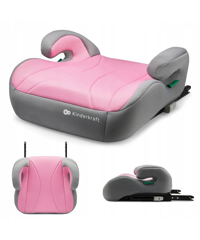 „Kinderkraft i-Boost“ automobilinis paaukštinimas su ISOFIX, nuo 135 cm, rožinis