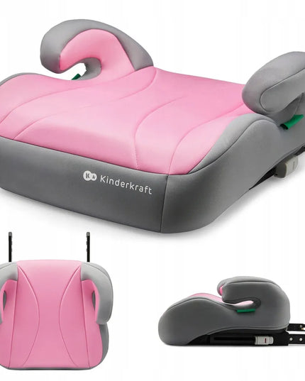 „Kinderkraft i-Boost“ automobilinis paaukštinimas su ISOFIX, nuo 135 cm, rožinis