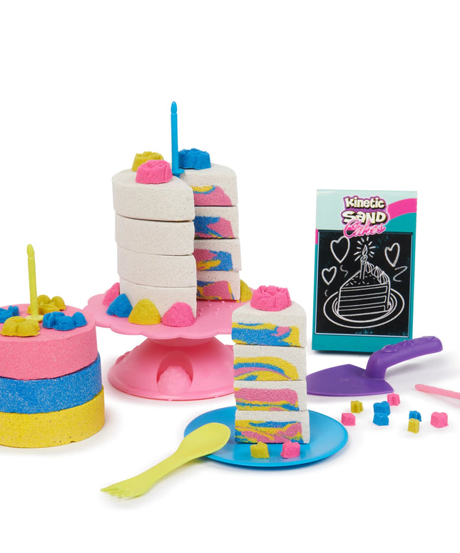 Kinetic Sand konditerijos parduotuvė „Rainbow Cake Shoppe“ – kinetinis smėlis su tortų formavimo priedais