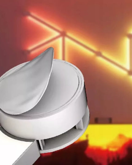 Modulinė LED sieninė lempa RGB su garso jutikliu ir nuotolinio valdymo pultu