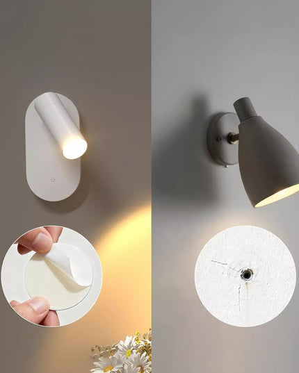 Išmanusis sieninis LED šviestuvas Smartled, įkraunamas, CCT reguliuojamas, belaidis su magnetiniu laikikliu
