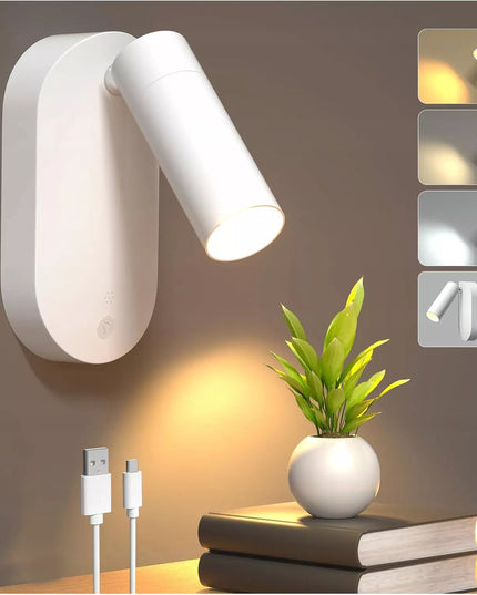 Išmanusis sieninis LED šviestuvas Smartled, įkraunamas, CCT reguliuojamas, belaidis su magnetiniu laikikliu