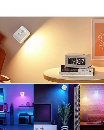 Smartled sieninis LED šviestuvas, akumuliatorinis, RGB CCT, reguliuojamas, magnetinis