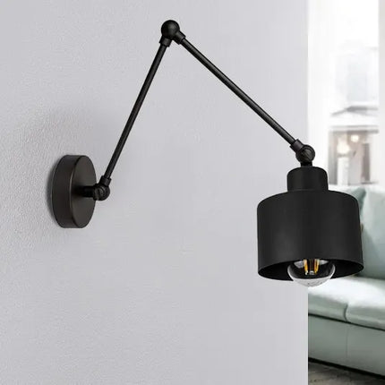Sieninis šviestuvas LED Smartled Edison Loft E27 juodas