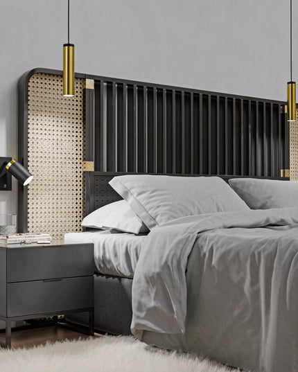 Sieninis LED šviestuvas Smartled GU10 su jungikliu, juodas/auksinis