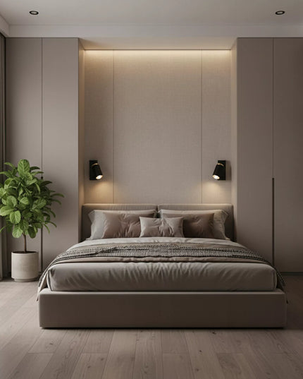 Sieninis LED šviestuvas Smartled GU10 su jungikliu, juodas/auksinis