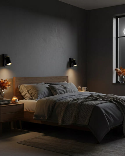 Sieninis LED šviestuvas Smartled GU10 su jungikliu, juodas/auksinis