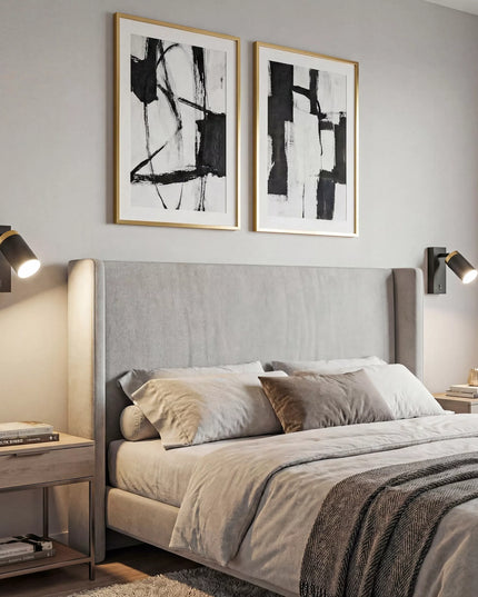 Sieninis LED šviestuvas Smartled GU10 su jungikliu, juodas/auksinis