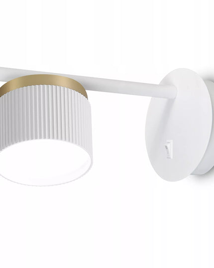 Sieninis LED šviestuvas Smartled GX53 su jungikliu, rifliuotas