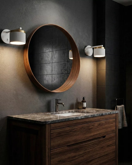 Sieninis LED šviestuvas Smartled GX53 su jungikliu, rifliuotas