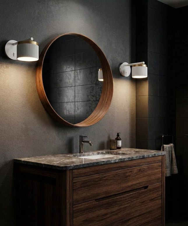 Sieninis LED šviestuvas Smartled GX53 su jungikliu, rifliuotas