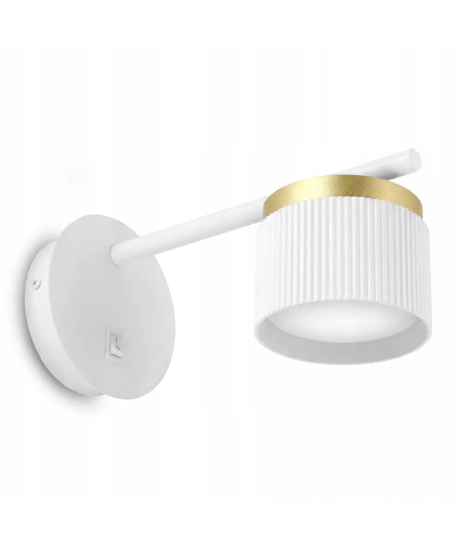 Sieninis LED šviestuvas Smartled GX53 su jungikliu, rifliuotas